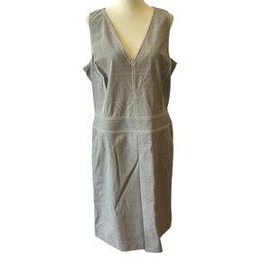 WORTH NY DRESS 14 WOOL BLD CAREER SHEATH MINIMALIST CLASSIC PROFESSIONAL SLEEK